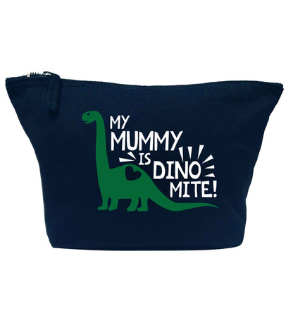 My mummy is dinomite navy makeup bag
