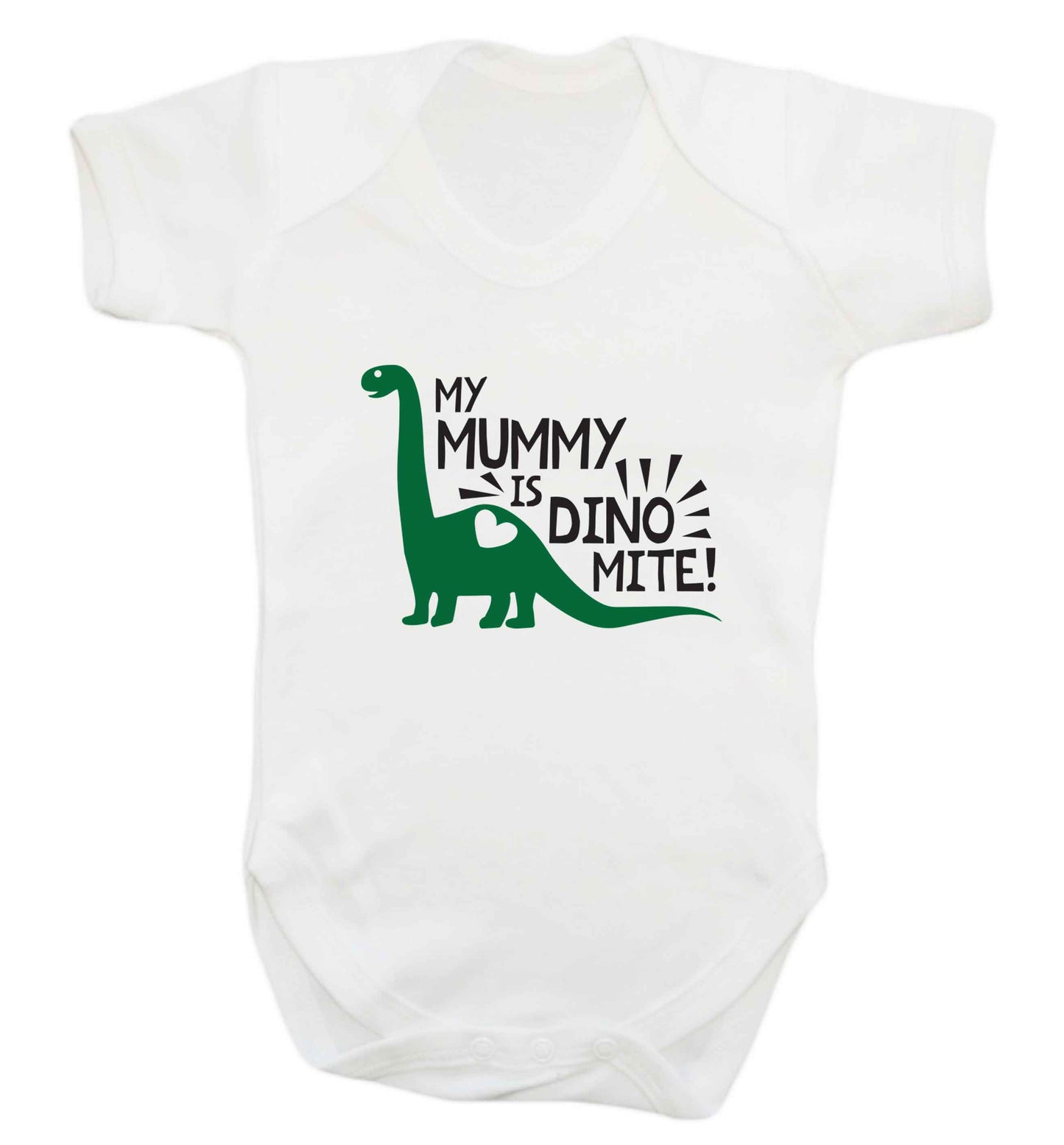 My mummy is dinomite baby vest white 18-24 months