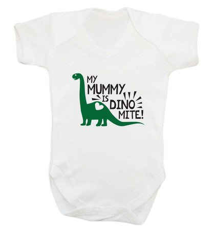 My mummy is dinomite baby vest white 18-24 months