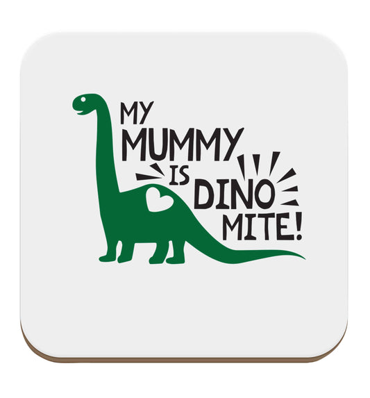 My mummy is dinomite set of four coasters