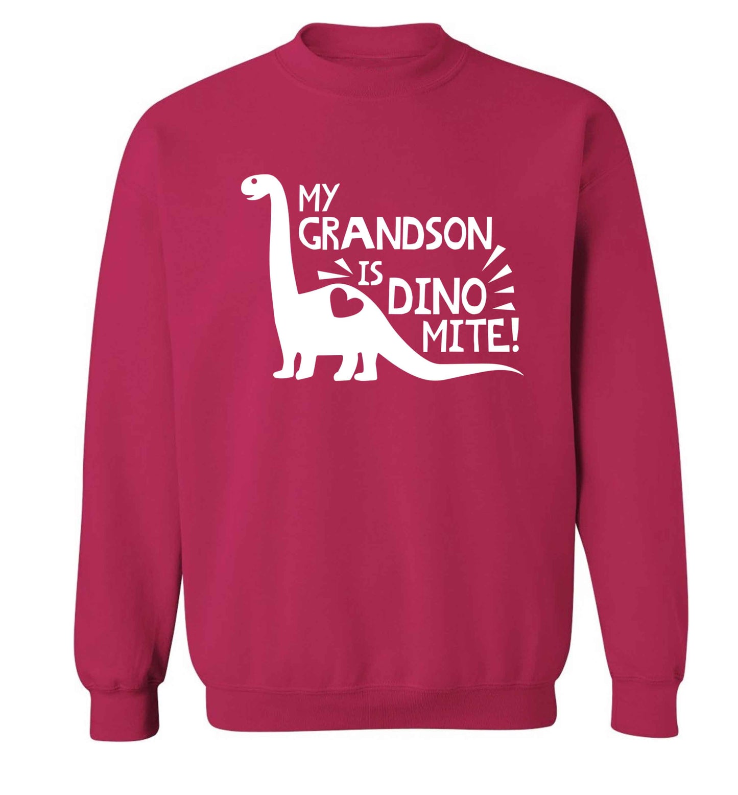 My grandson is dinomite! Adult's unisex pink Sweater 2XL