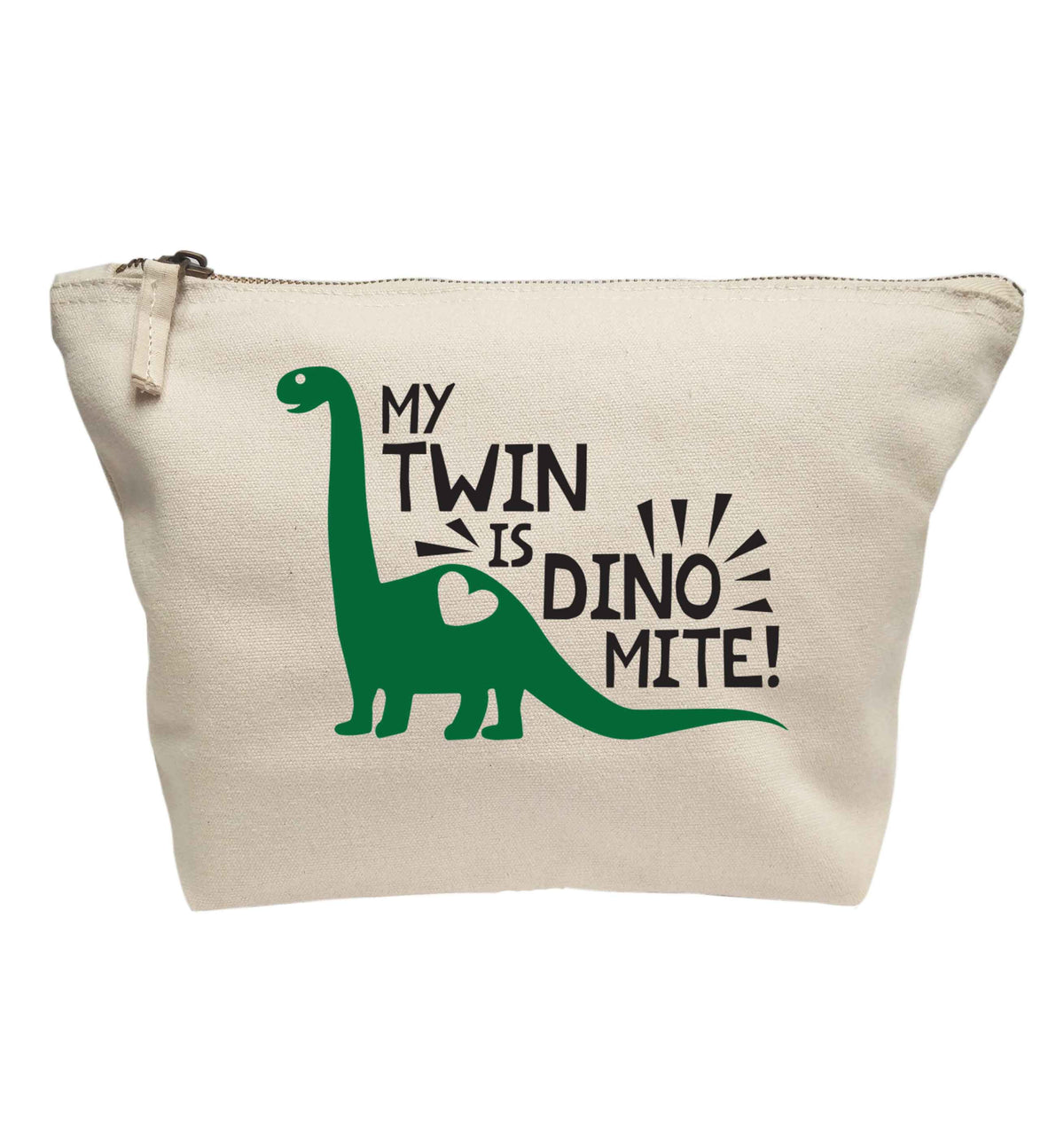 My twin is dinomite! | makeup / wash bag
