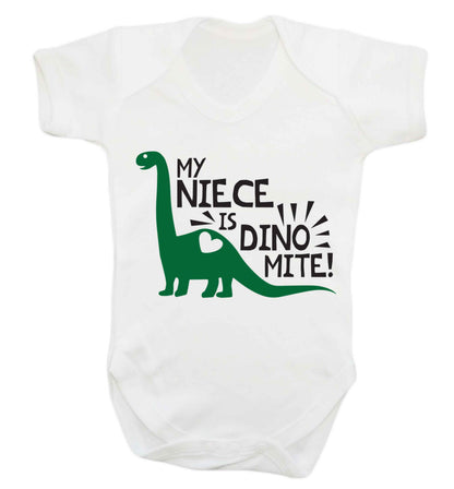 My niece is dinomite! Baby Vest white 18-24 months