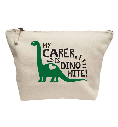 My carer is dinomite! | makeup / wash bag