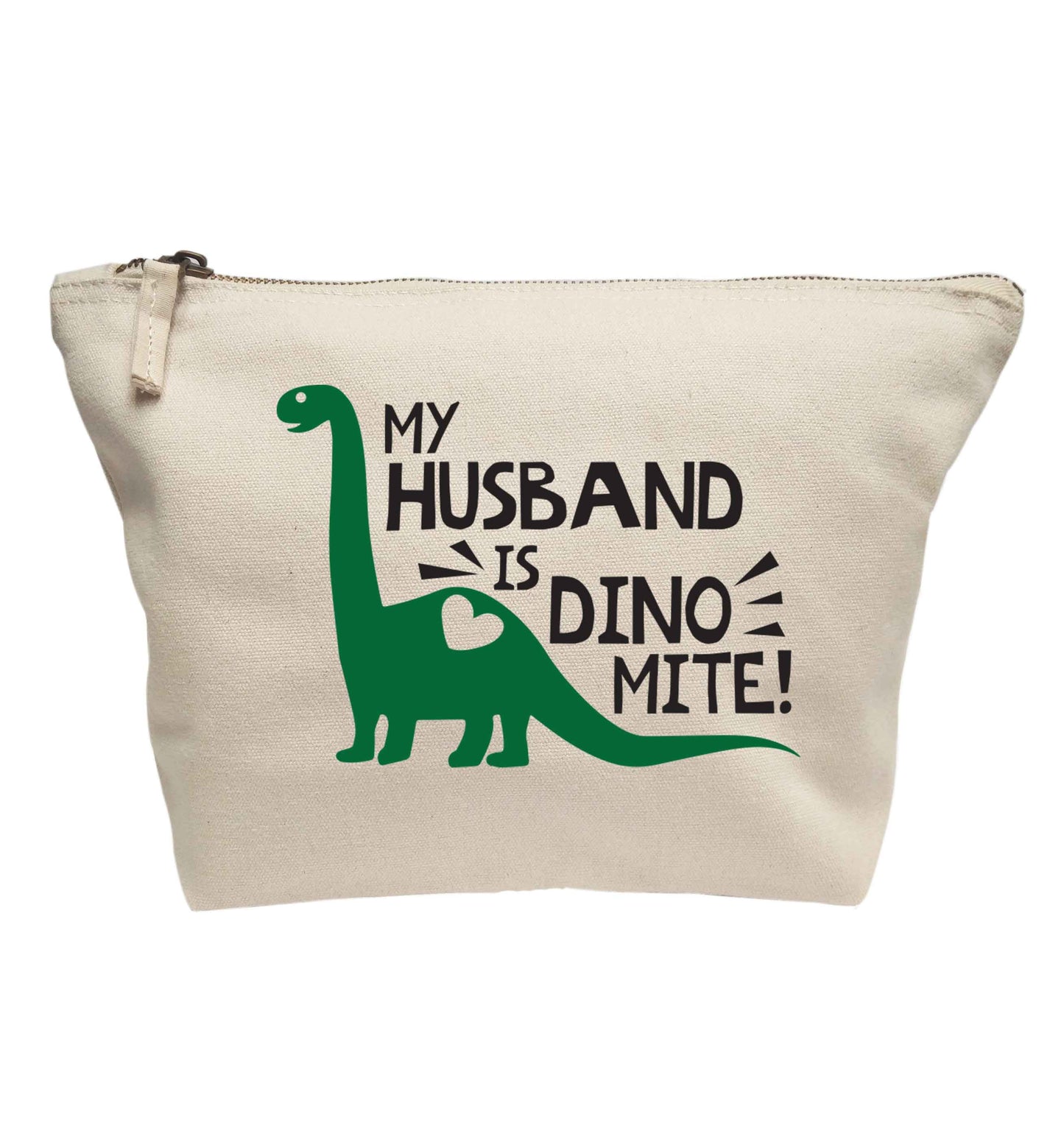 My husband is dinomite! | makeup / wash bag