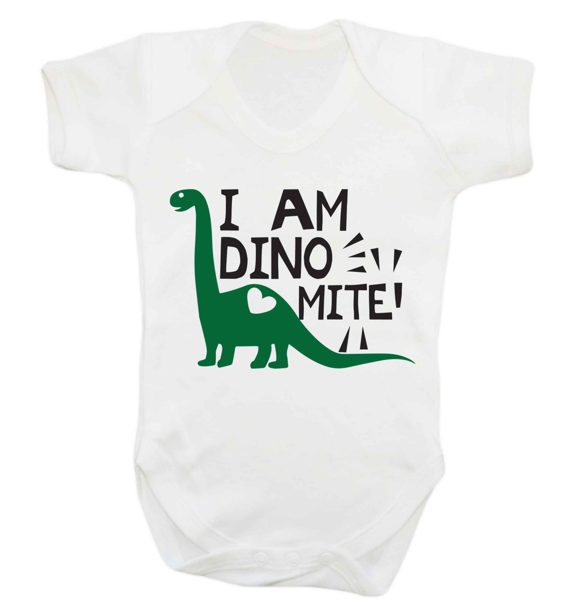 I am dinomite! Baby Vest white 18-24 months