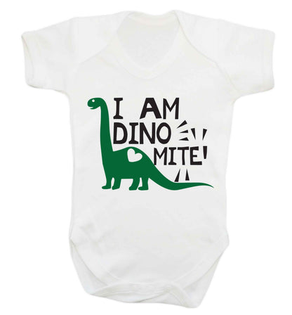 I am dinomite! Baby Vest white 18-24 months