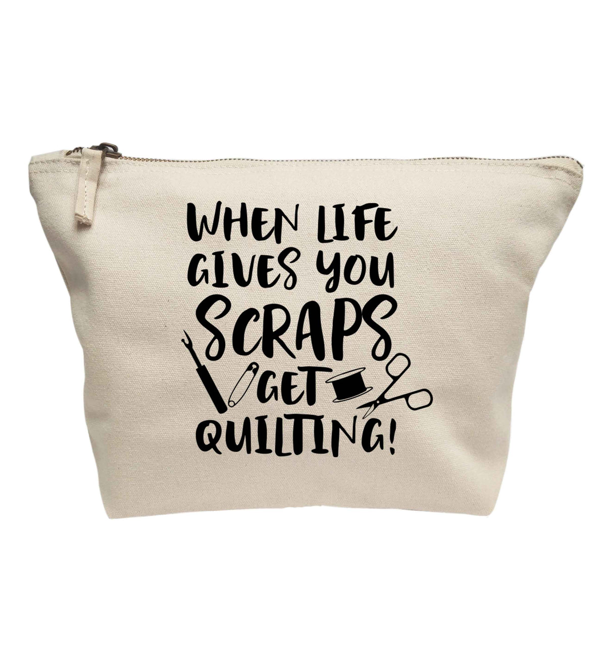 When life gives you scraps get quilting! | makeup / wash bag