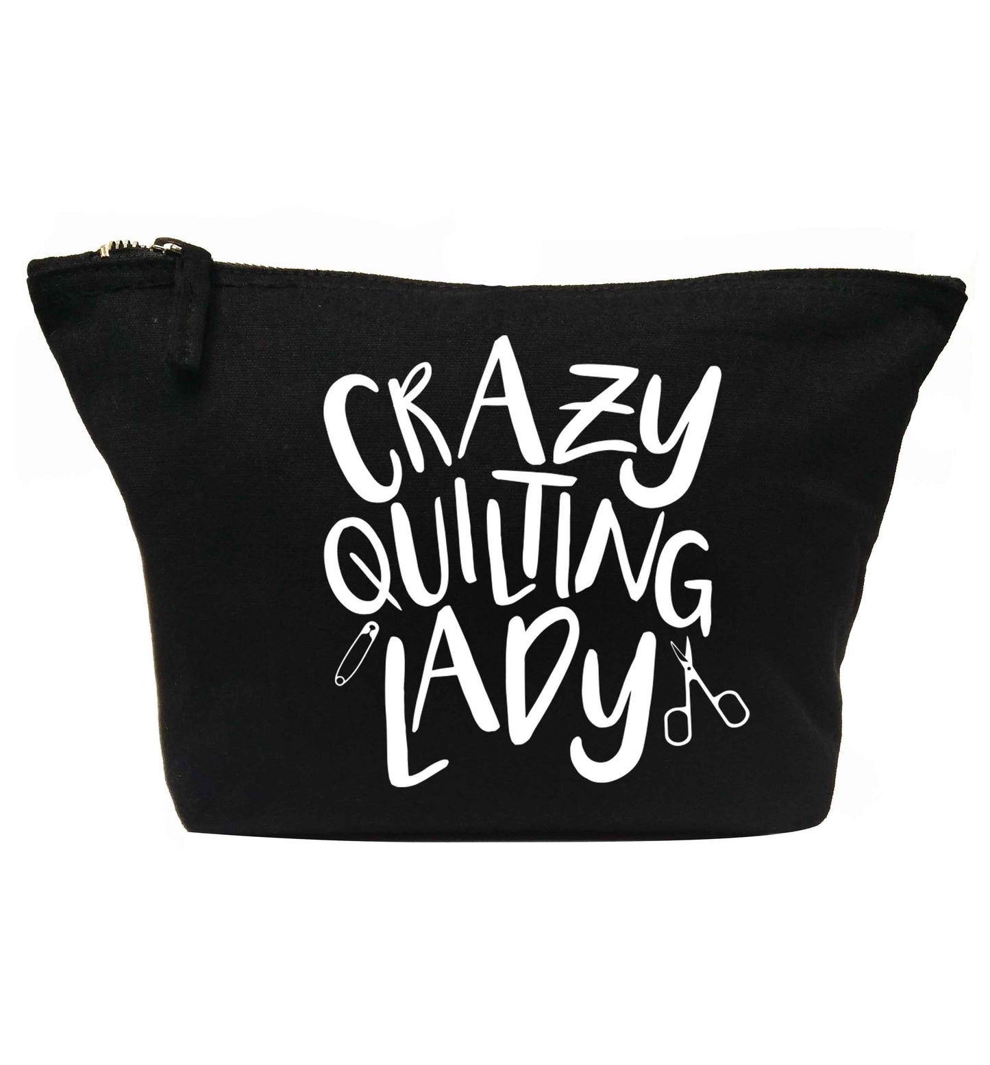 Crazy quilting lady | makeup / wash bag