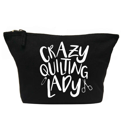 Crazy quilting lady | makeup / wash bag