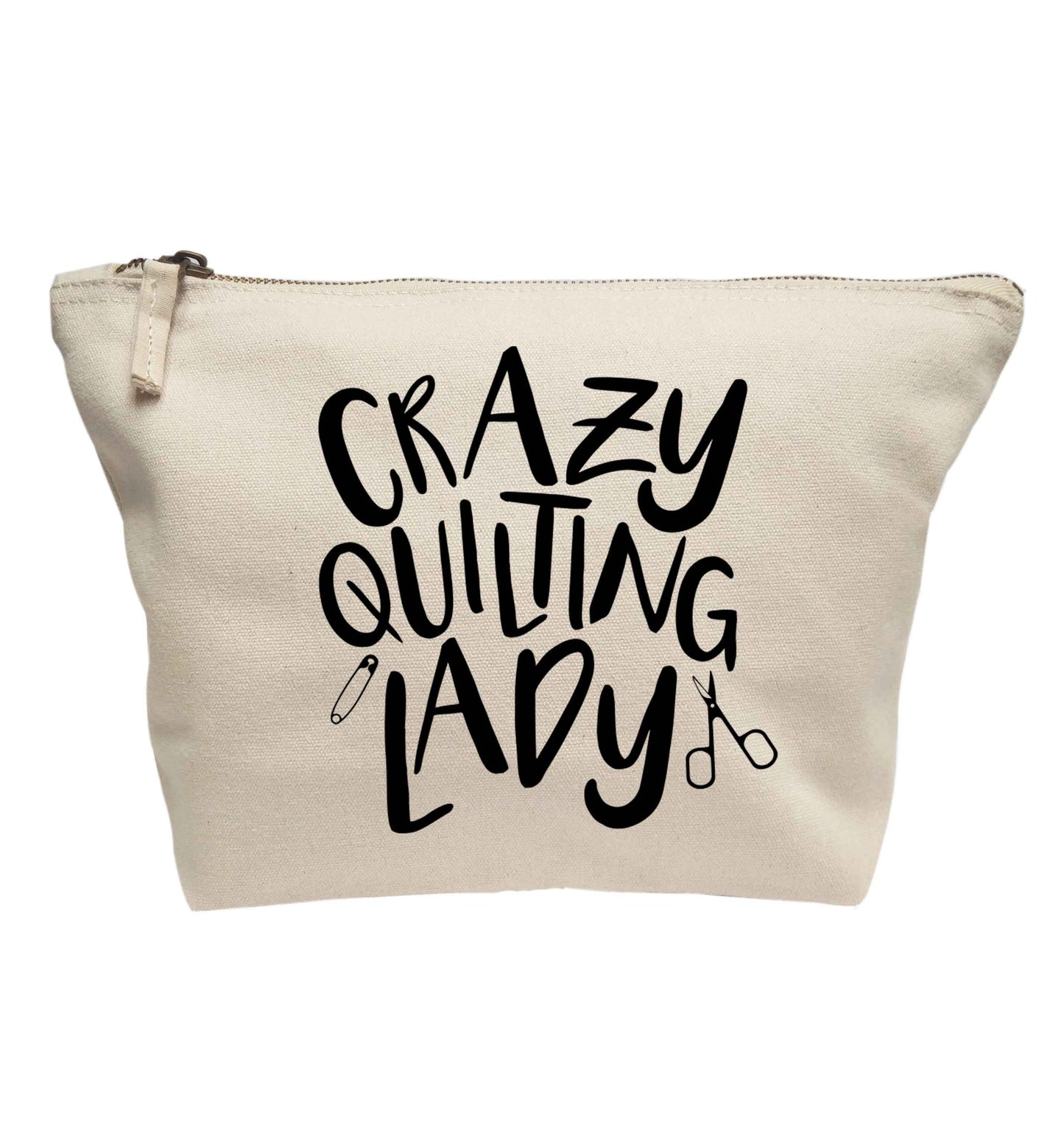 Crazy quilting lady | makeup / wash bag