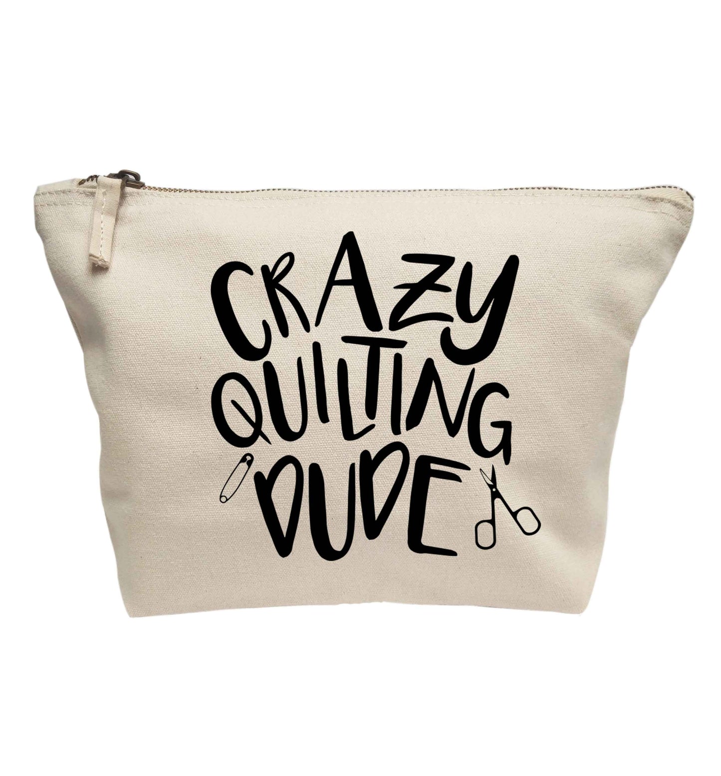 Crazy quilting dude | makeup / wash bag