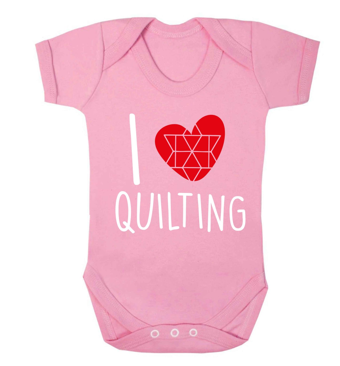 I love quilting Baby Vest pale pink 18-24 months