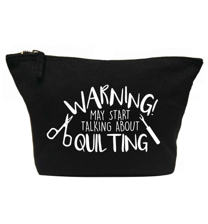 Warning may start talking about quilting | makeup / wash bag