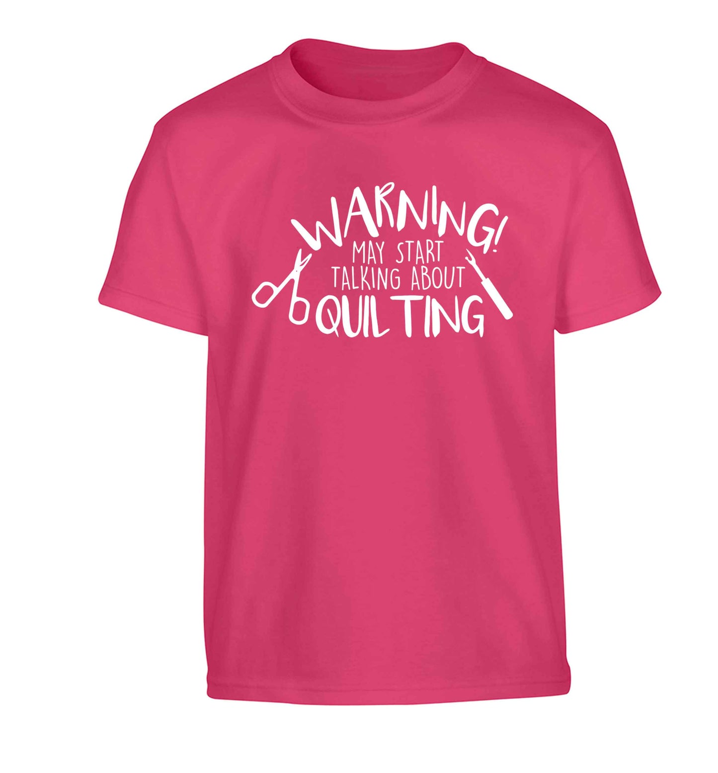 I quilt what's your superpower? Children's pink Tshirt 12-13 Years