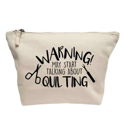 Warning may start talking about quilting | makeup / wash bag
