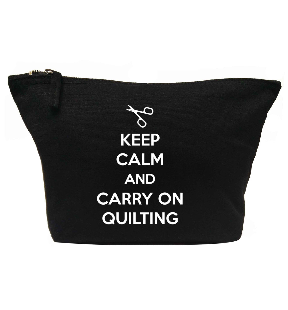 Keep calm and carry on quilting | makeup / wash bag