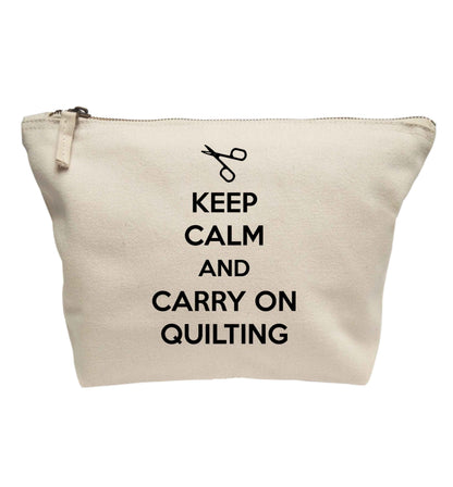Keep calm and carry on quilting | makeup / wash bag