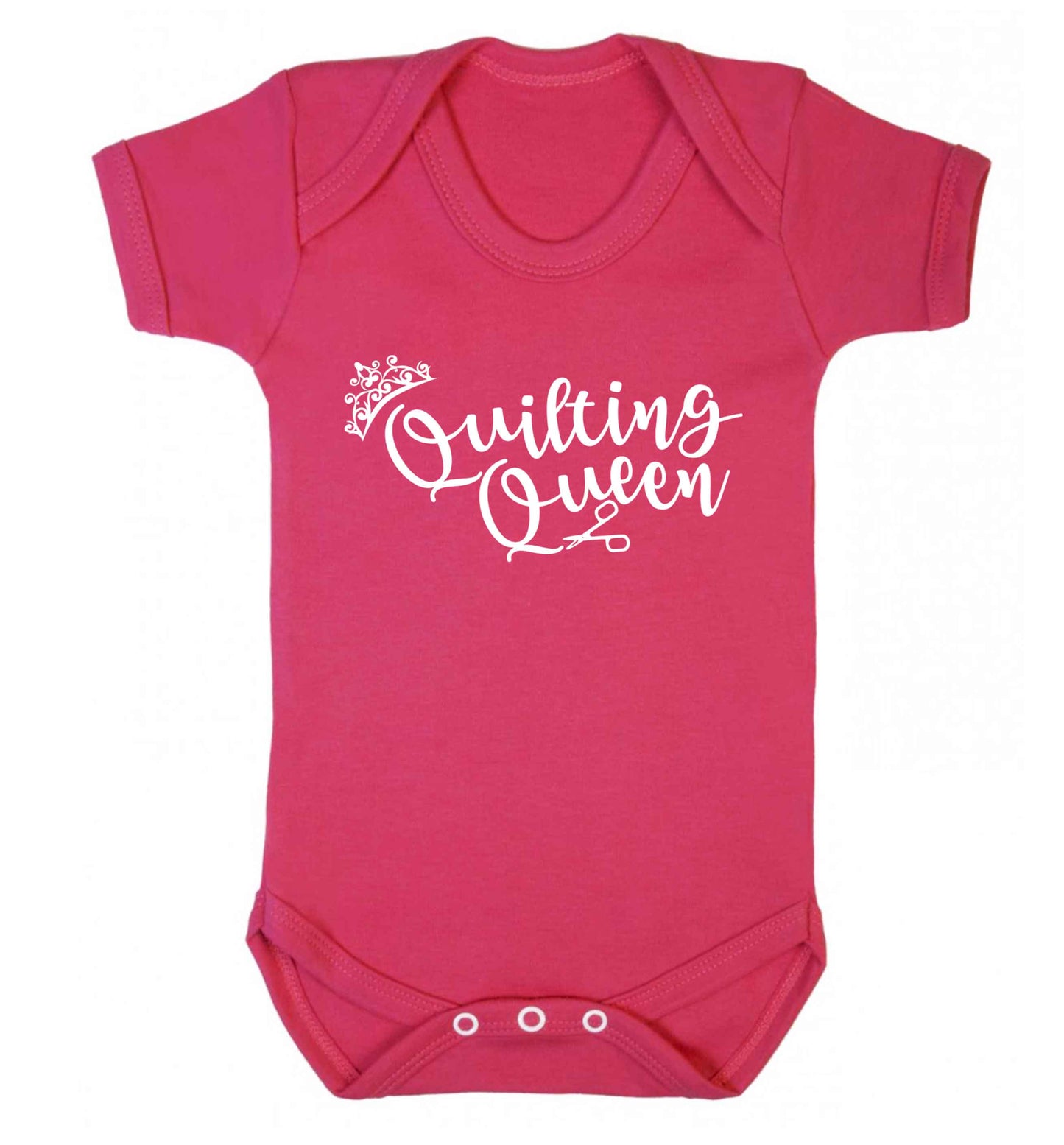 Quilting queen Baby Vest dark pink 18-24 months