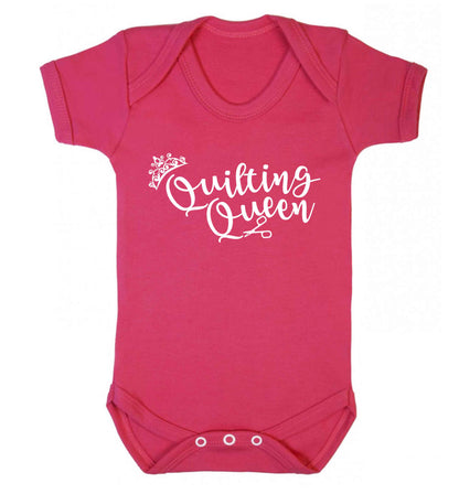 Quilting queen Baby Vest dark pink 18-24 months