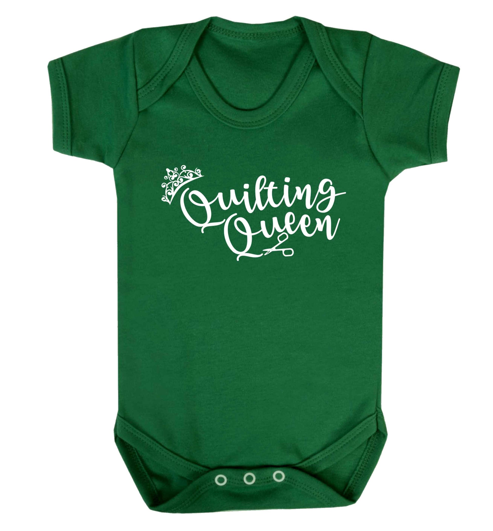 Quilting queen Baby Vest green 18-24 months