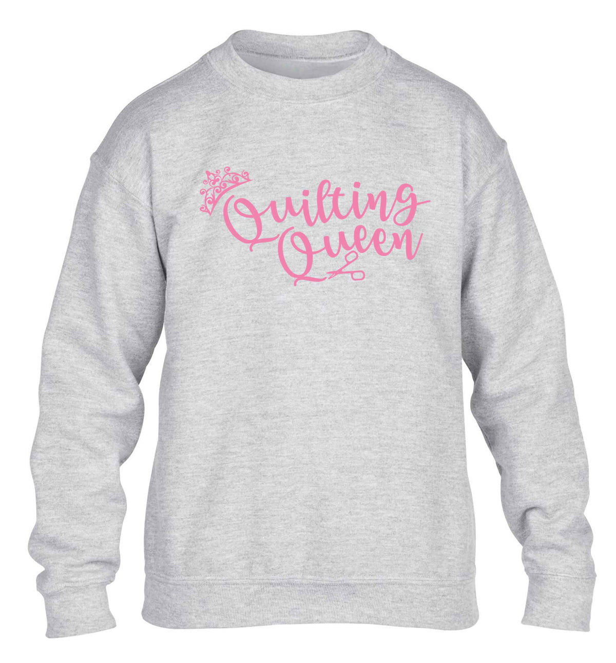 Quilting queen children's grey sweater 12-13 Years