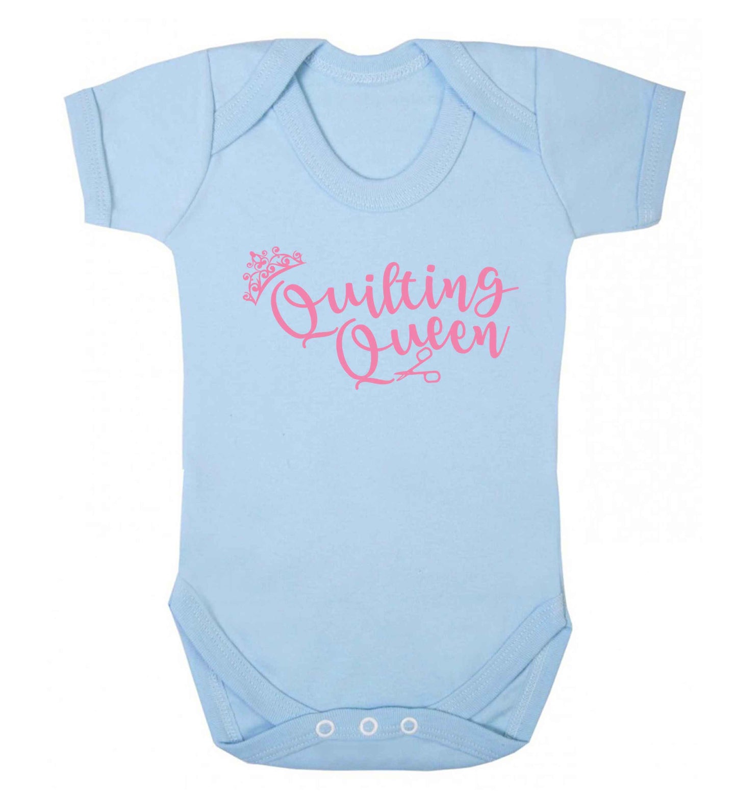 Quilting queen Baby Vest pale blue 18-24 months
