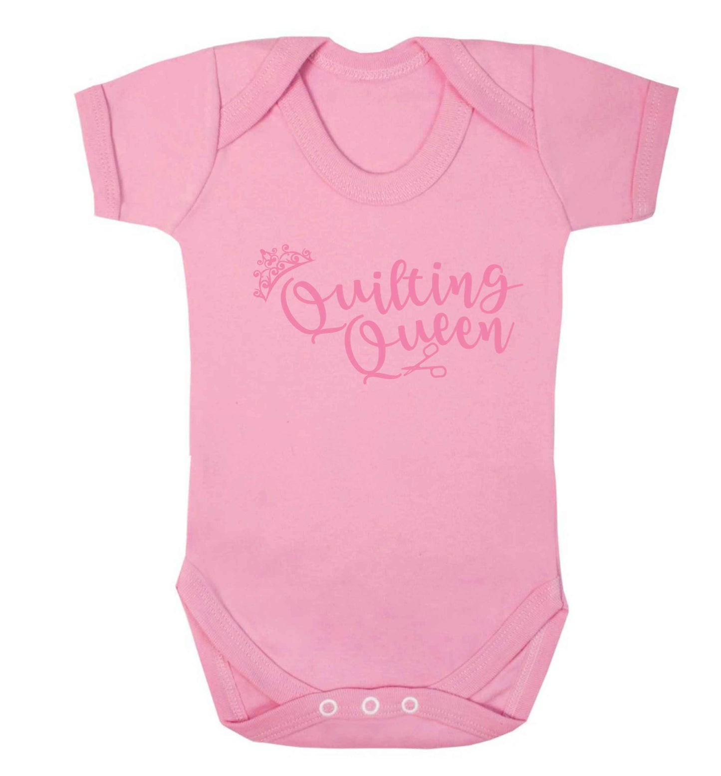 Quilting queen Baby Vest pale pink 18-24 months