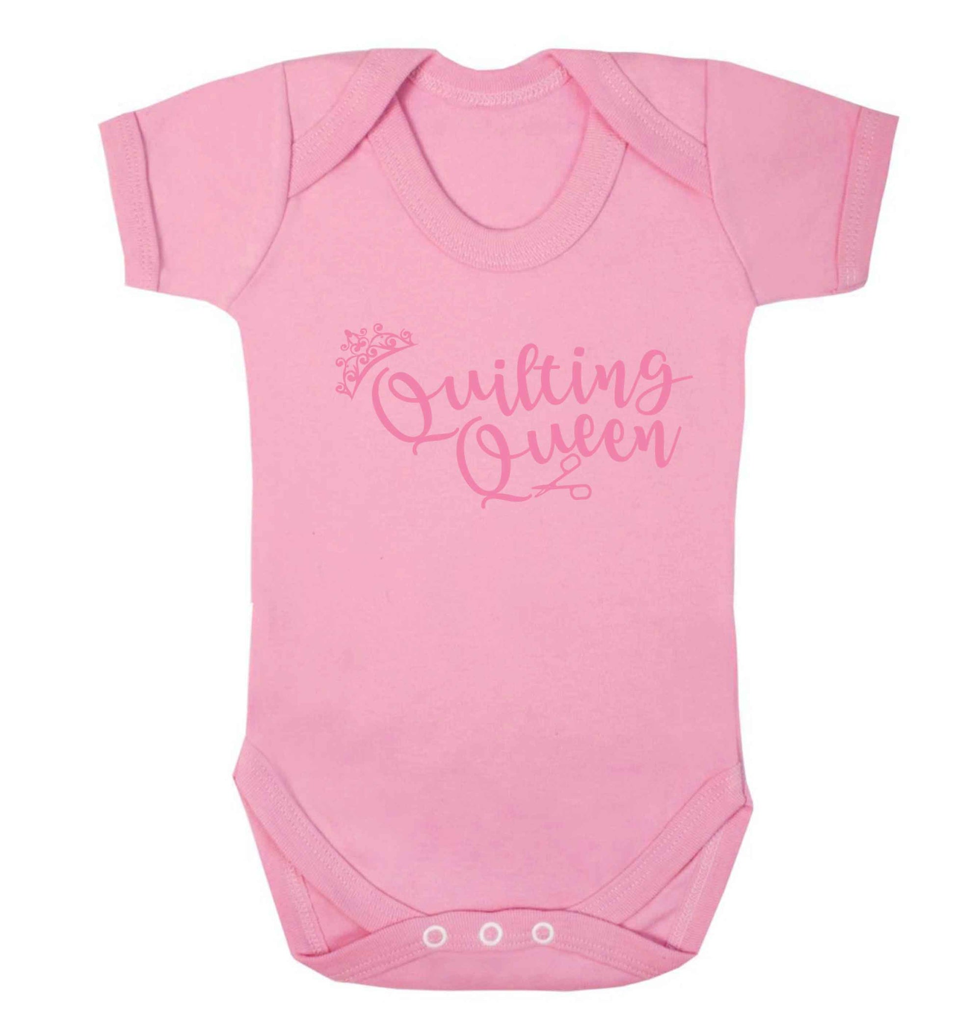 Quilting queen Baby Vest pale pink 18-24 months
