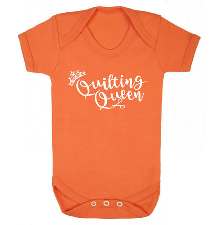 Quilting queen Baby Vest orange 18-24 months