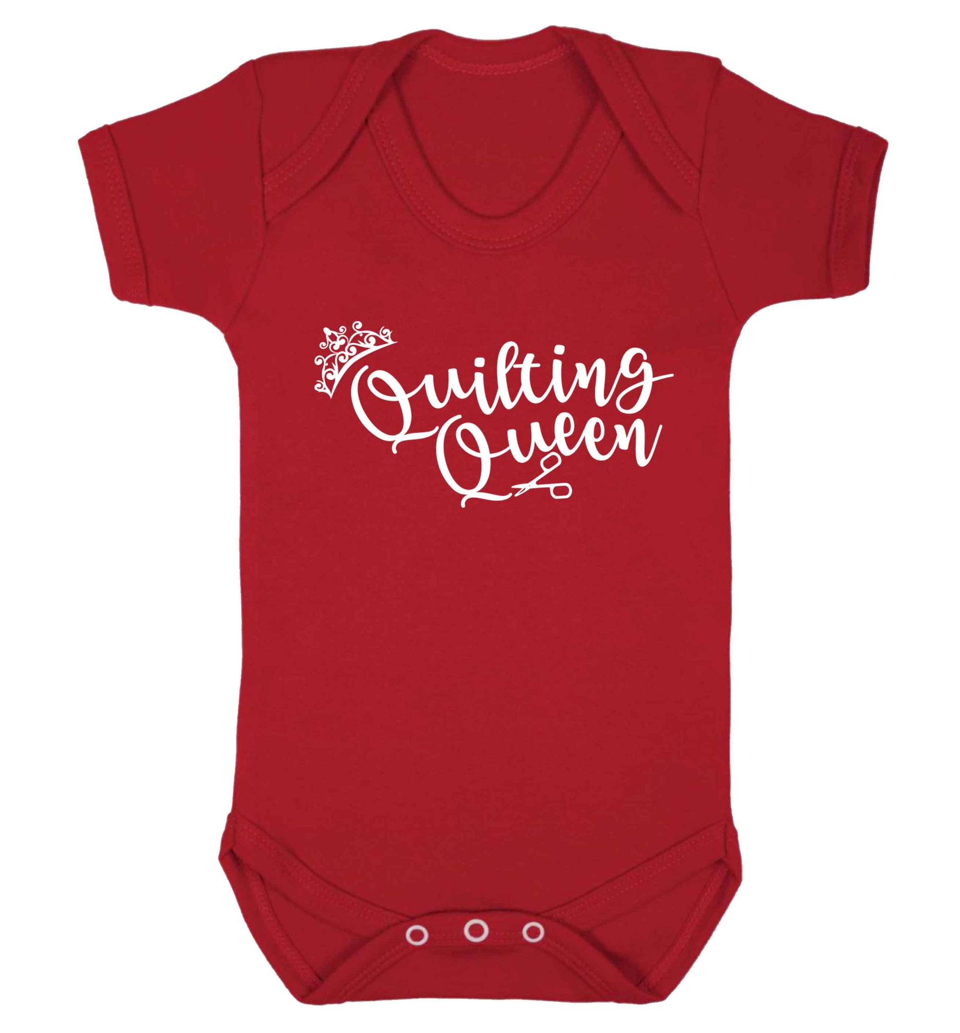 Quilting queen Baby Vest red 18-24 months