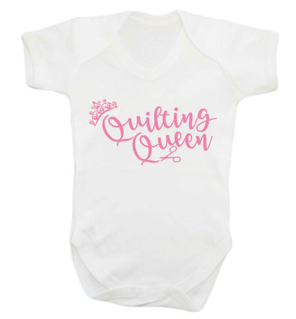 Quilting queen Baby Vest white 18-24 months