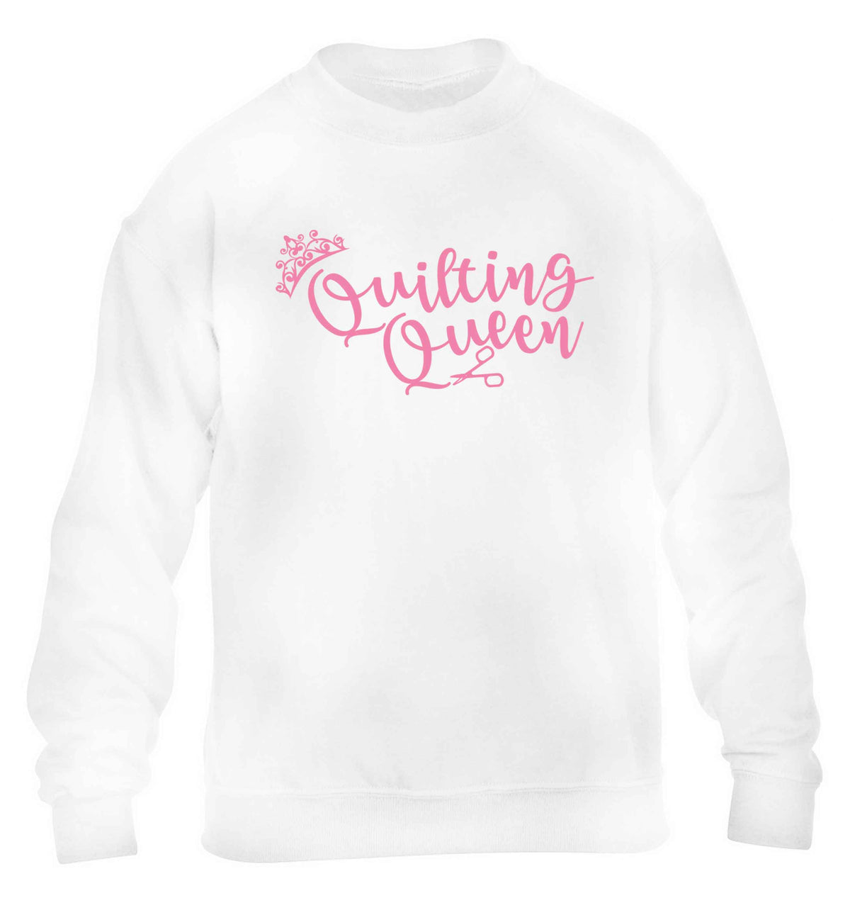 Quilting queen children's white sweater 12-13 Years