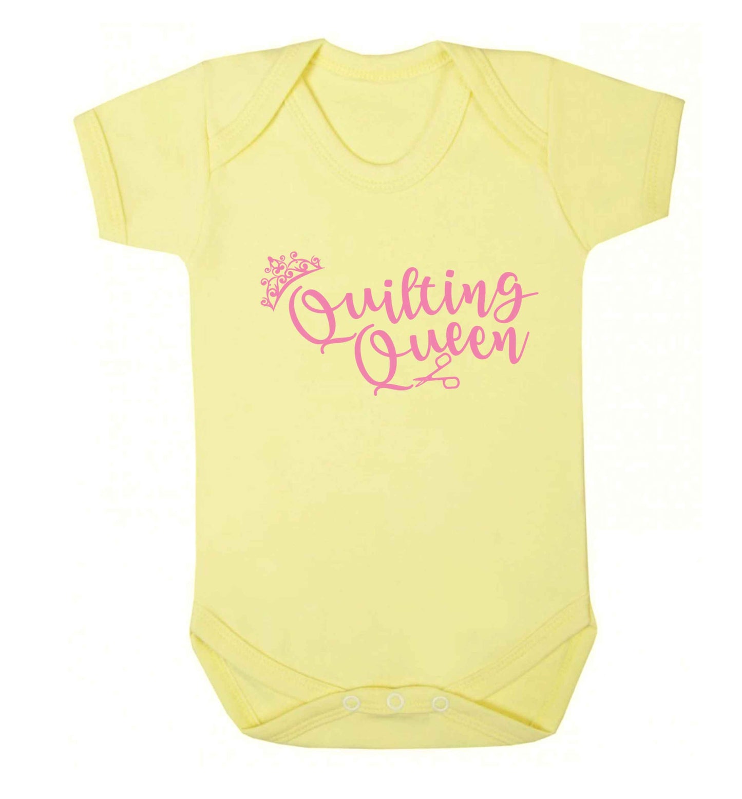 Quilting queen Baby Vest pale yellow 18-24 months