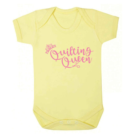 Quilting queen Baby Vest pale yellow 18-24 months