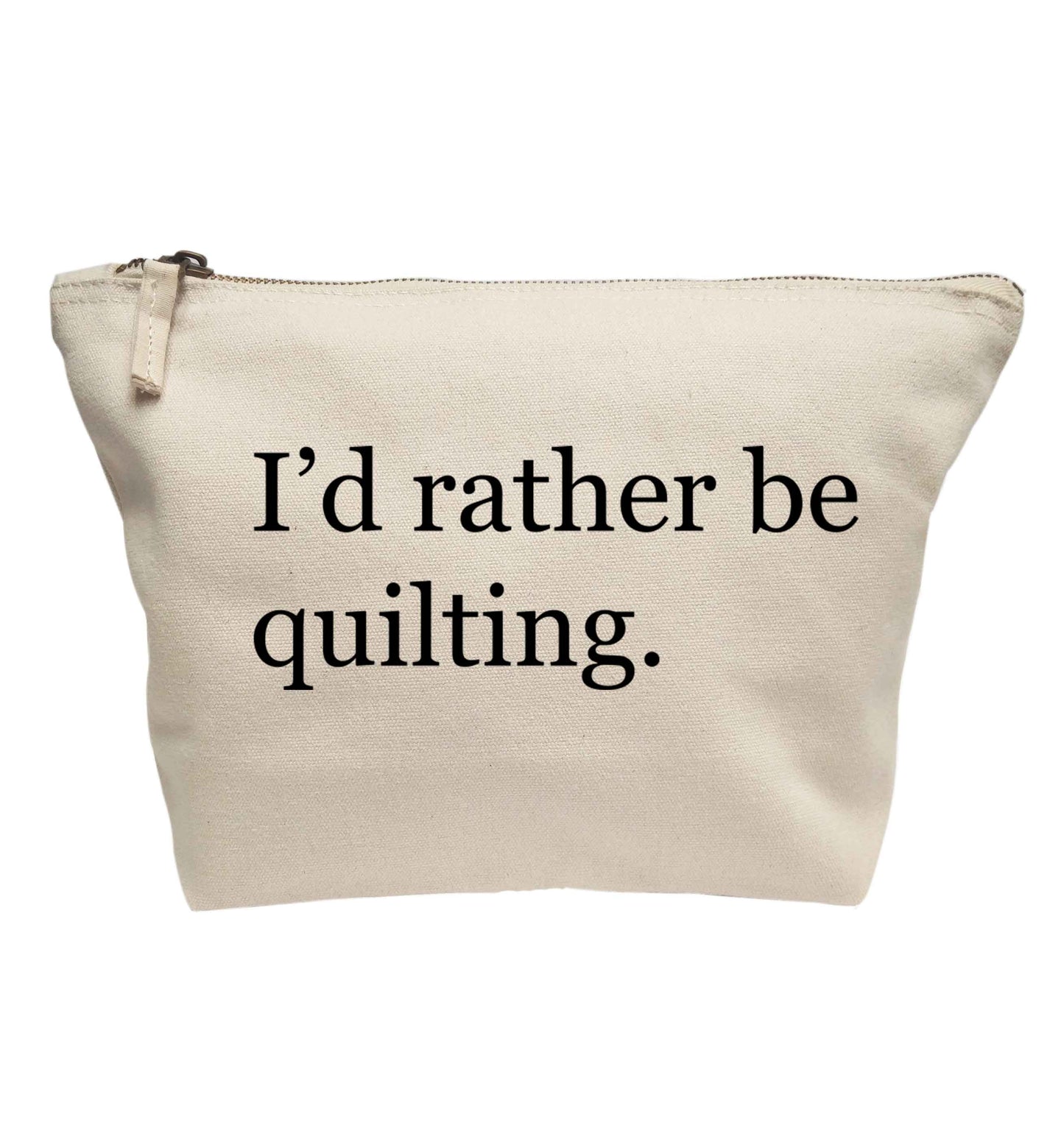 I'd rather be quilting | makeup / wash bag