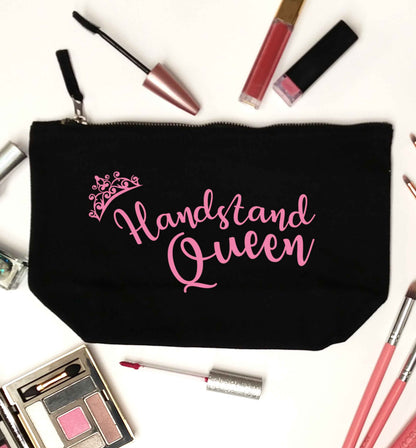 Handstand Queen black makeup bag