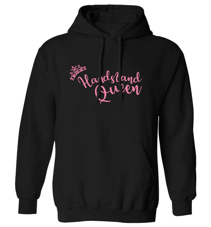 Handstand Queen adults unisex black hoodie 2XL