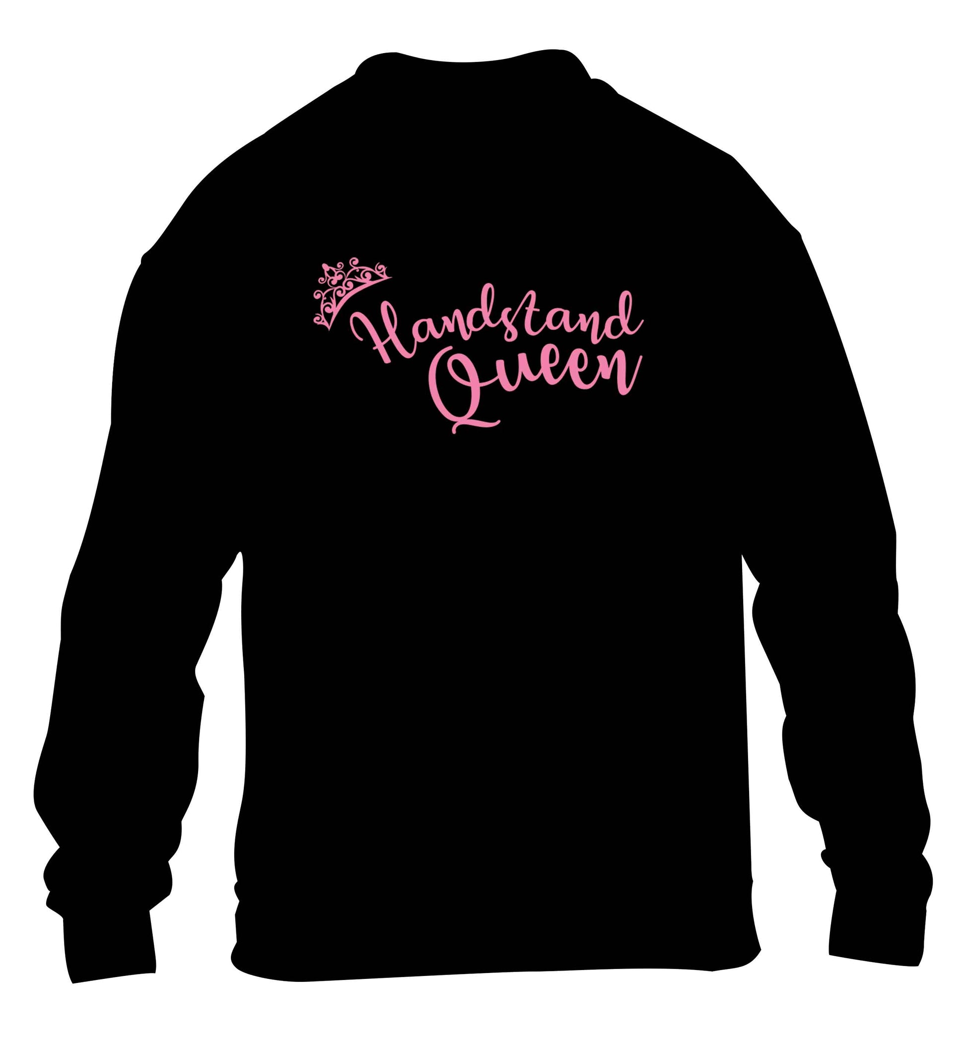 Handstand Queen children's black sweater 12-13 Years