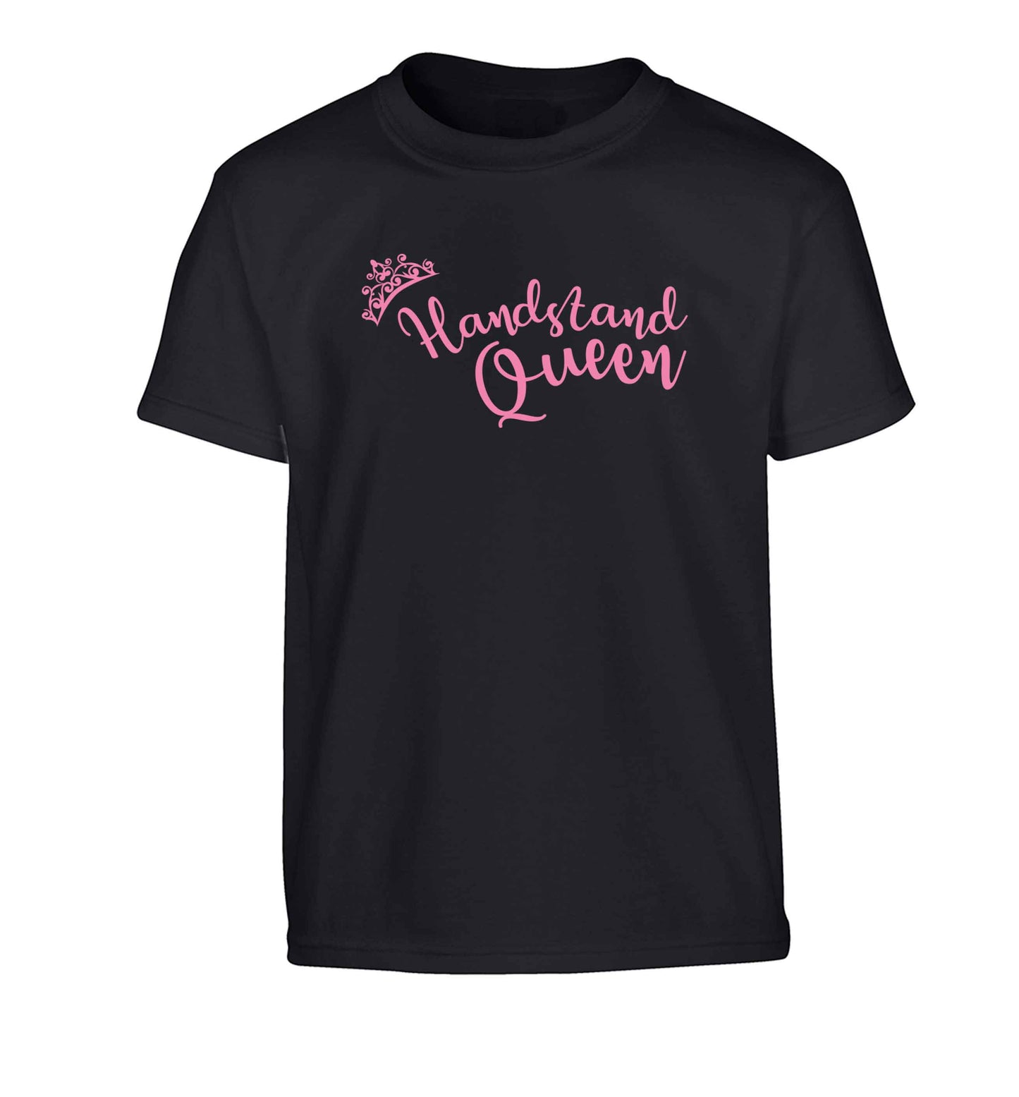 Handstand Queen Children's black Tshirt 12-13 Years