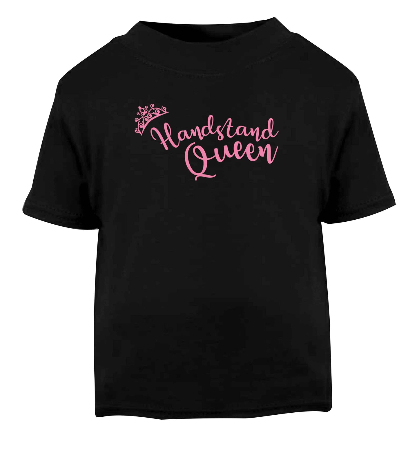 Handstand Queen Black Baby Toddler Tshirt 2 years