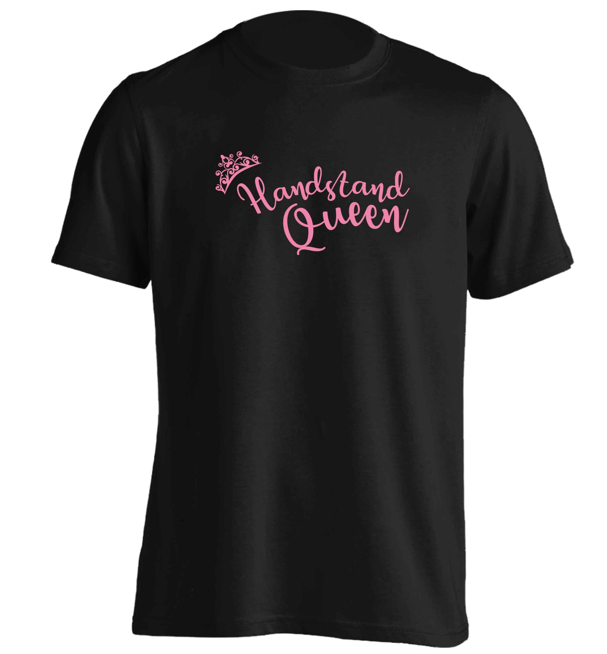 Handstand Queen adults unisex black Tshirt 2XL