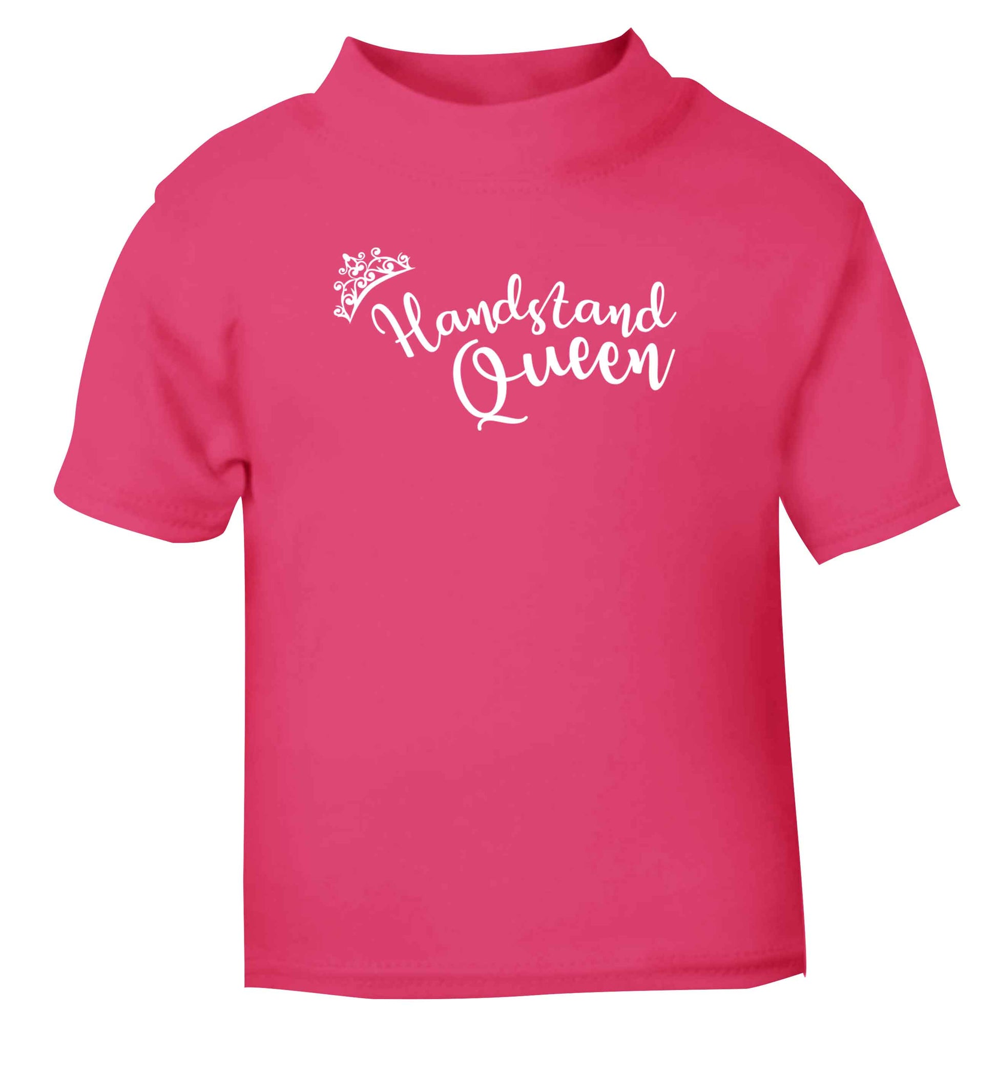 Handstand Queen pink Baby Toddler Tshirt 2 Years