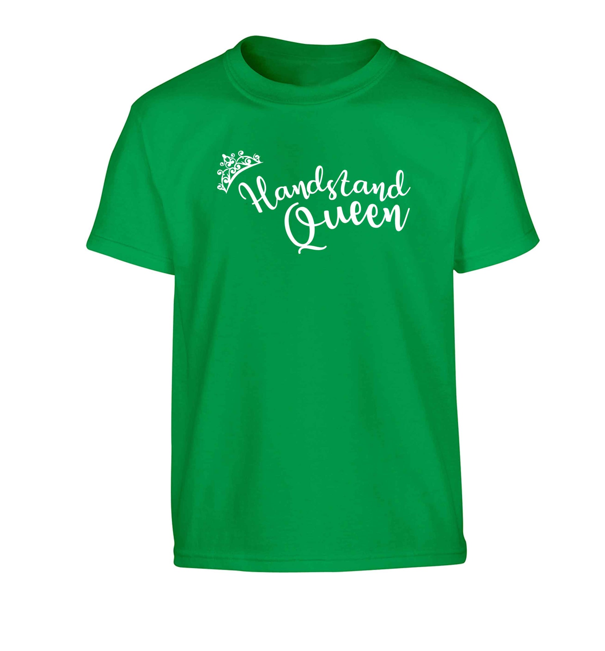 Handstand Queen Children's green Tshirt 12-13 Years