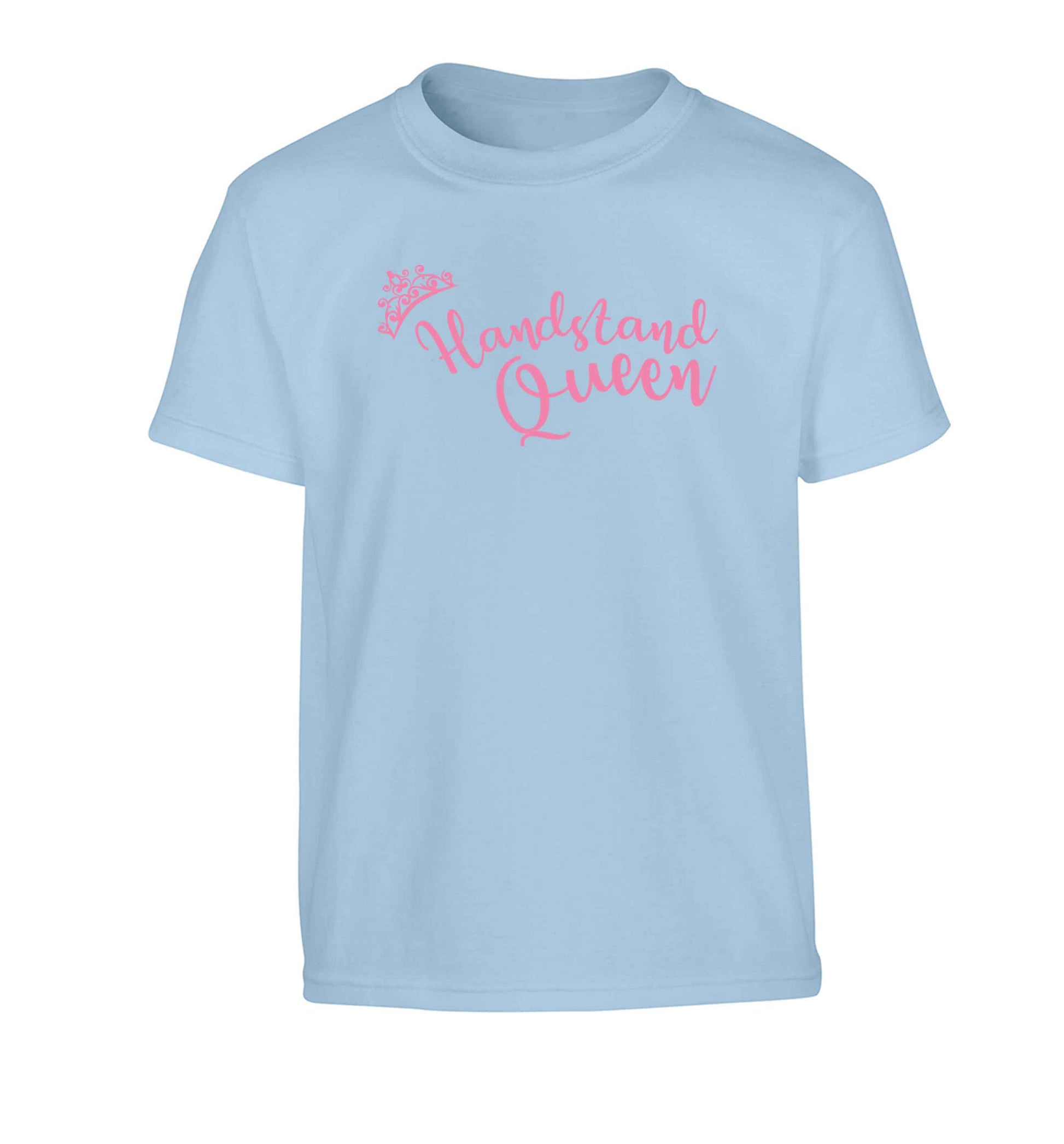 Handstand Queen Children's light blue Tshirt 12-13 Years