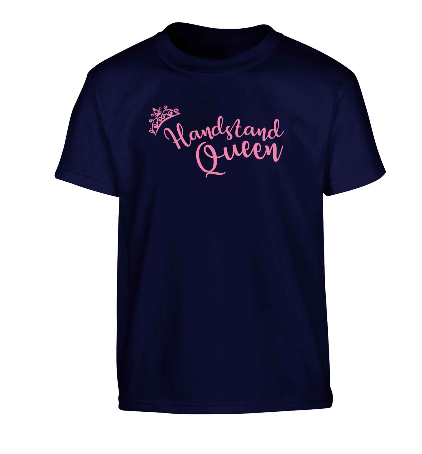 Handstand Queen Children's navy Tshirt 12-13 Years