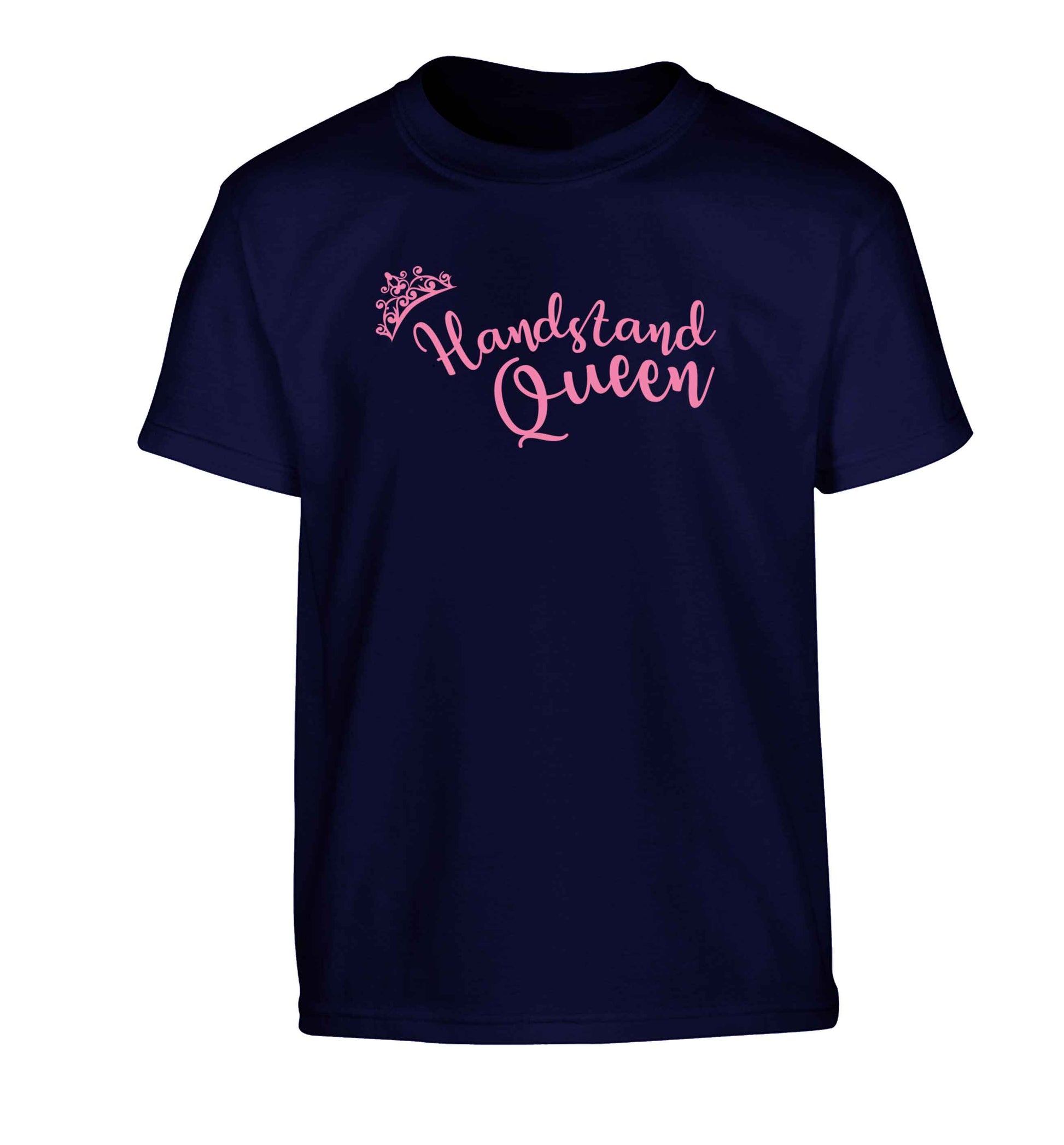 Handstand Queen Children's navy Tshirt 12-13 Years