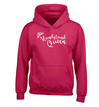 Handstand Queen children's pink hoodie 12-13 Years