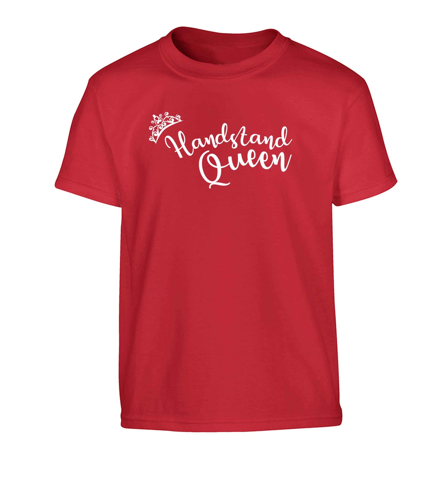 Handstand Queen Children's red Tshirt 12-13 Years