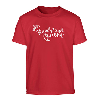 Handstand Queen Children's red Tshirt 12-13 Years